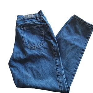 Vintage Gitano Jeans Womens Sz 14 Blue Denim Straight Leg High Waist 80s 90s